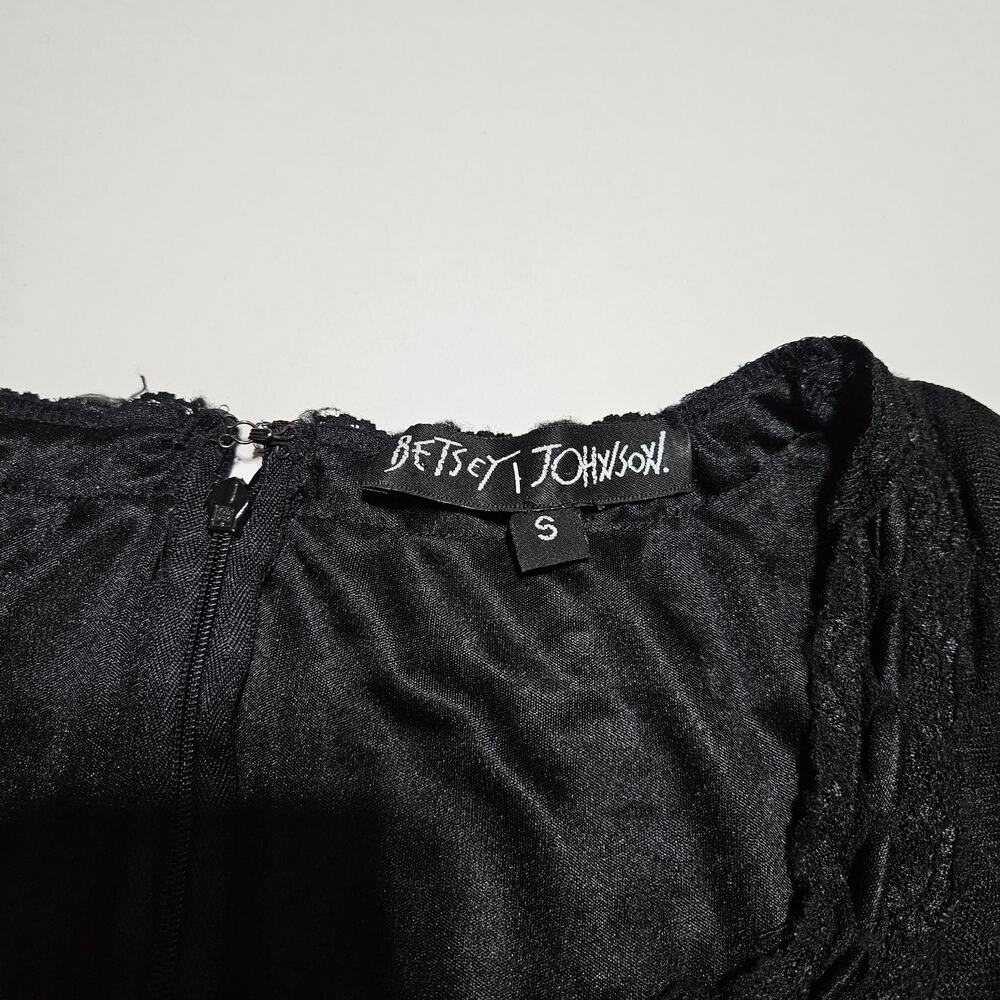 Y2k Betsey Johnson Milkmaid Lace Dress Midi - Size Small - Picture 2 of 7